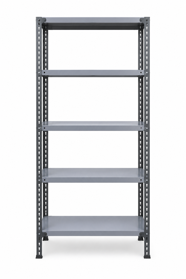 Heavy-Duty Powder-Coated Steel 5-Tier Boltless Storage Rack